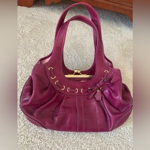 Coach burgundy bag